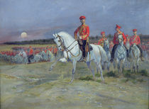 Tsarevich Nicolas Reviewing the Troops von Jean-Baptiste Edouard Detaille