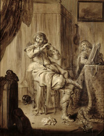A Gentleman at his Toilet, 1660 von Adriaen Pietersz. van de Venne