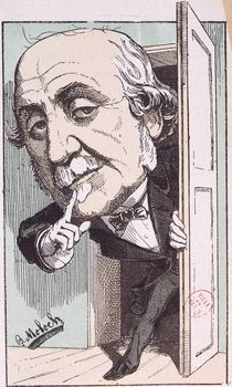Caricature of Albert, Duc de Broglie by Moloch