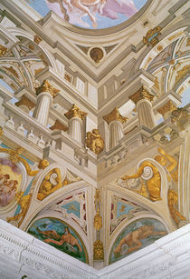 Trompe l'oeil from the ceiling of the Salle des Fetes von Giovanni Battista Carlone