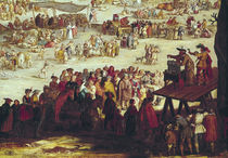 The Fair at Impruneta, detail of the right hand side von Jacques Callot