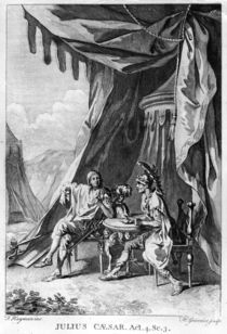 Brutus and Cassius in Brutus's Tent von Francis Hayman