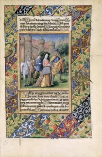 Ms Lat. Q.v.I.126 Scene from the 'Hours of Louis d'Orleans' by Jean Colombe