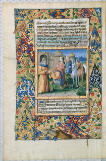 Ms Lat. Q.v.I.126 Scene from the 'Hours of Louis d'Orleans' by Jean Colombe