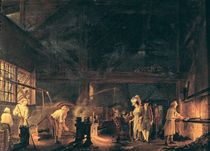 Interior of a Forge, 1771 by Jean Baptiste Bernard Coclers