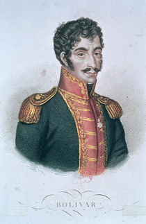 Portrait of Simon Bolivar von French School