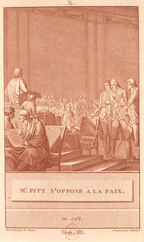 William Pitt the Elder Opposing the Peace of 1762 von Le Jeune