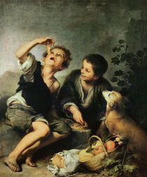 Children Eating a Pie, 1670-75 von Bartolome Esteban Murillo