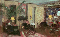 Interior or, The Salon with Three Lamps by Edouard Vuillard