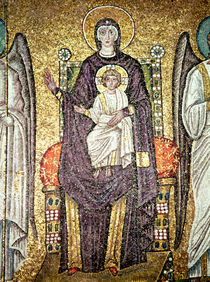 Virgin and Child, from the Procession of the Martyrs in the nave von Byzantine School