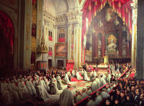 Investiture of King Alfonso XII as Grand Master of the Military Orders by Joaquin Siguenza