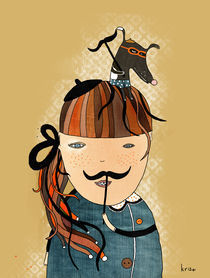 Moustache by Kristina  Sabaite