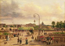 La Place de la Concorde in 1829 by Giuseppe Canella