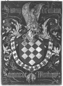 Coat of Arms of Simon de Lalaing Seigneur of Montigny von Flemish School