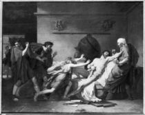 The Death of Cato of Utica 1797 von Baron Pierre-Narcisse Guerin