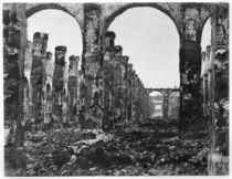 Ruins of the Cour des Comptes during the Commune of Paris von French Photographer