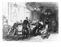 War council at Versailles Prefecture on 6th December 1870 by German School