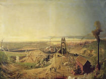 Coalmines and Clay Quarries at Montchanin von Ignace Francois Bonhomme