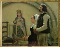Visiting the Virgin of Benodet von Jean Eugene Buland