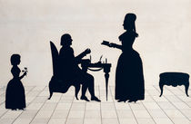 Silhouettes of Monsieur and Madame Roland and their Daughter von Jean Gaspard Lavater