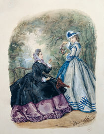 Afternoon Dress for Women, 1863 by Heloise Leloir
