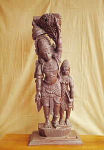 Sri Rama and Hanuman by Indian School