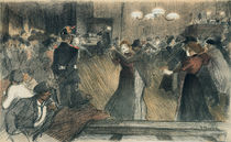 Ball at the Barriere by Theophile Alexandre Steinlen
