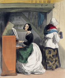 A Music School Pupil, from 'Les Femmes de Paris' by Alfred Andre Geniole