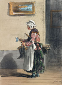 The Cleaning Lady, from 'Les Femmes de Paris' by Alfred Andre Geniole