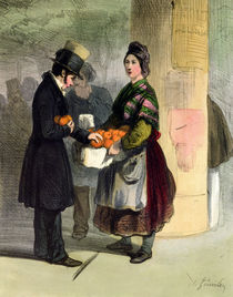 The Orange Seller, from 'Les Femmes de Paris' von Alfred Andre Geniole