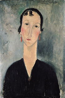 Woman with Earrings by Amedeo Modigliani