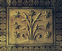Flowering plant, detail of a panel from the circular gallery by Indian School