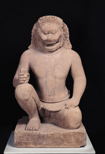 Lion-headed guardian, Banteay Srei Style von Cambodian School