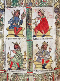 King David, Solomon, Luba and Turnis by Italian School