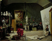 The Studio of Leon Cogniet by Marie-Amelie Cogniet