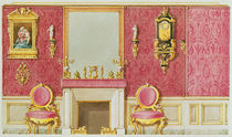 Design for a salon at rue Fortunee by French School