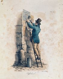 Billposter by Antoine Charles Horace Vernet