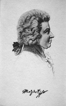 Portrait of Wolfgang Amadeus Mozart by French School