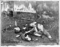 Children killed by a bombardment during the Siege of Paris by French Photographer