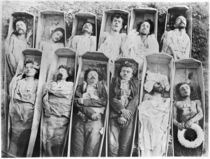Communards in their coffins von Andre Adolphe Eugene Disderi
