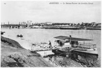 Asnieres, the ferry at Levallois-Perret by French Photographer