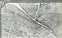 Plan of Paris, known as the 'Plan de Turgot' by Louis Bretez