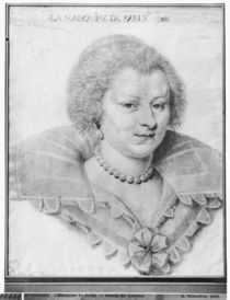Portrait of Magdeleine de Souvre Marquise de Sable by or Dumoustier, Daniel Dumonstier
