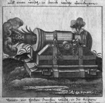Cannon, illustration from 'L'Art de l'Artillerie' by Wolff de Senftenberg von German School