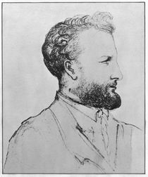 Portrait of Jules Verne d von French School