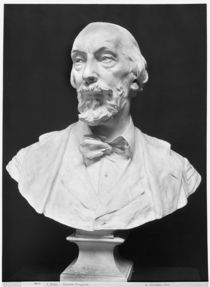 Bust of Auguste Vacquerie by Aime Jules Dalou