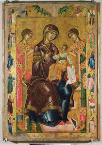 Icon of the Virgin and Child with Archangels and Prophets by Longin