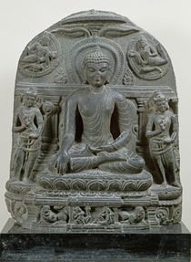 Seated Buddha in meditation by Indian School