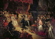 The Abdication of Charles V 1841 von Louis Gallait