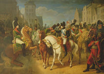 Napoleon Bonaparte Decorating the Grenadier Lazareff at Tilsit von Jean Baptiste Debret